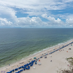 Experience seemingly endless coastline views of the horizon as waves lap the shore and the sun glistens over the water