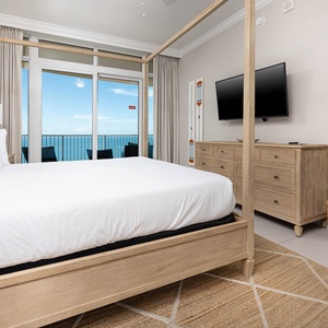Awake to coastal views and gently flowing breezes in the king master suite, perfect for relaxation and rejuvenation