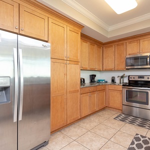 Create delicious meals in this spacious kitchen featuring stainless appliances and a welcoming layout