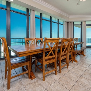 Savor a family meal or enjoy a fun game night with panoramic beach views and create lasting memories with loved ones