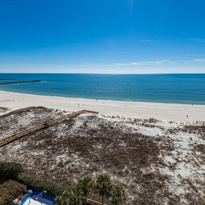 Experience boating and fishing activity at the jetties from your balcony