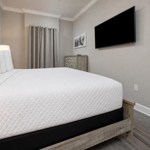 Unwind after a day at the beach and stream your favorite shows in the master suite