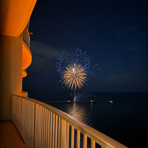 Enjoy breathtaking fireworks views right from your balcony during the 4th of July