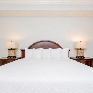 Experience restful nights in the king master suite, where plush bedding creates a soothing retreat