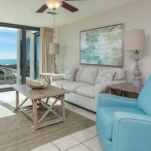 Phoenix East 107, Orange Beach, Alabama, beach front, 1 bedroom 2 bath condominium on the 1st floor with enclosed balcony