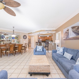 Savor the cozy atmosphere as you gather in the inviting living space, surrounded by tasteful decor and comfortable seating