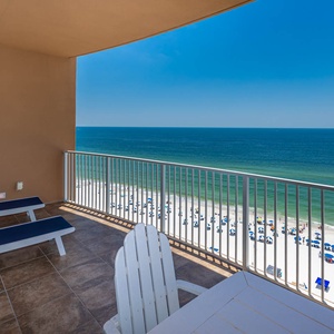 Lounge on your balcony overlooking the stunning gulf coastline and doze to the sound of waves and seagulls