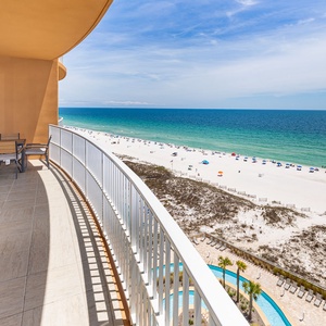 Experience seemingly endless coastline views of the horizon as waves lap the shore and the sun glistens over the water