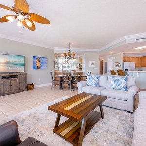 Savor the coastal breeze as you lounge on the inviting, plush seating while sharing laughter with loved ones