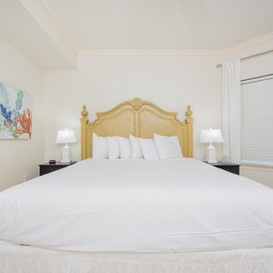 Unwind in this relaxing king guest suite and drift off into a peaceful slumber