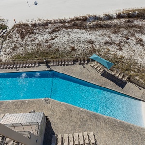 Take a refreshing dip in the sparkling gradual entry pool surrounded by lounge chairs, just steps from the beach