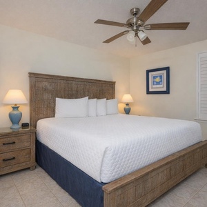 Sink into the plush king bedding, unwind in soft light, and recharge as you enjoy the serene coastal vibe