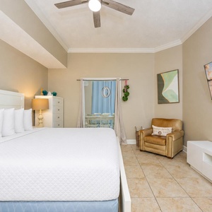 Enjoy peaceful nights in the soft king bed in the master, with soothing decor inviting you to unwind and relax