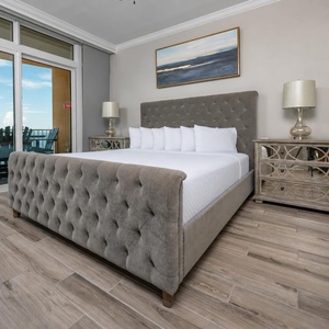 Drift off to sleep in this king master suite, while the soft sounds of the coast create a serene vibe