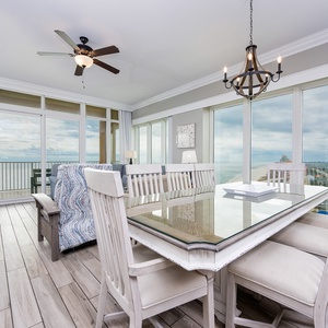 Savor a family meal or enjoy a fun game night with beach views and create lasting memories with loved ones