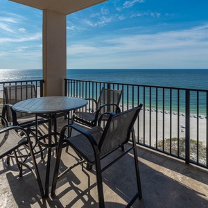 Savor the views from the balcony, perfect for enjoying your morning coffee or evening drinks