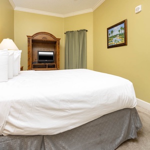 Drift into comfort on the plush queen bed and find something on the TV for ultimate vacation retreat in this guest room