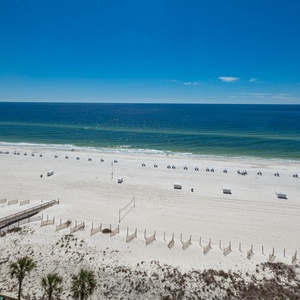 Watch the coastline stretch into the distance and the horizon meet the sky from your balcony while you soak up the sun