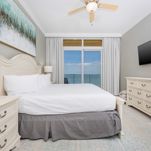 Unwind after a day at the beach, stream your favorite shows in the master, and wake up to the sounds of the coast