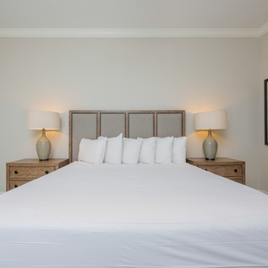 Experience peaceful nights on the king bed in the guest suite, embraced by cozy surroundings that invite restful sleep
