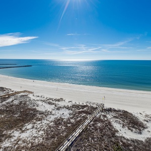 Gaze at the sparkling waters and enjoy the boating and fishing activities from the jetties