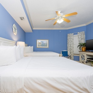 Unwind in this queen guest suite and stream your favorite shows or enjoy a good movie after a fun vacation day