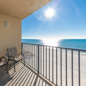 Relax on your west corner balcony soaking in the bright sun and beautiful views of the tranquil waters