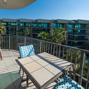 Soak up the sun and relax with views of the marina and bay activities from your balcony