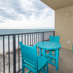 Relax with your morning coffee and take in the stunning beach views and soothing coastal sounds