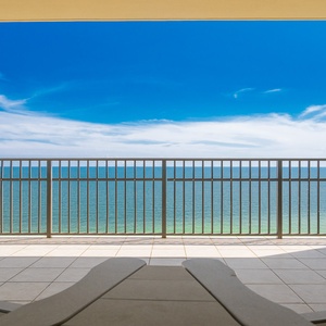 Lounge on your balcony overlooking the stunning gulf coastline and doze to the sound of waves and seagulls