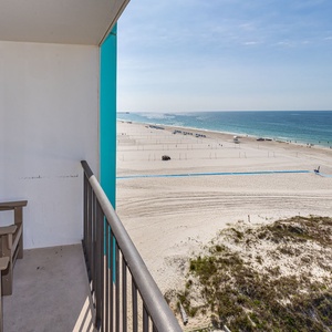Breathe in the coastal vibe from your balcony, where comfy chairs invite you to relax and enjoy the beautiful view