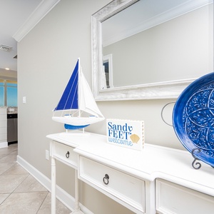 Step into a welcoming space, where coastal decor invites you to relax and embrace the beach atmosphere