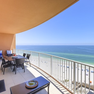 Imagine lounging on the balcony, feeling gulf breezes and watching waves along the beachfront