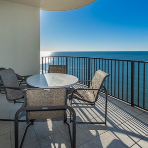 Savor breathtaking views while sipping coffee at your balcony table, surrounded by relaxing vibes