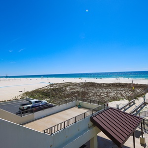 Relax with beachfront views from the balcony, perfect for relaxation and soaking in the coastal atmosphere