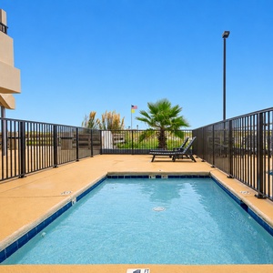 The kiddie pool is the perfect spot for the kids to play and enjoy some fun in the sun