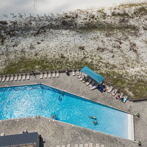Take a refreshing dip in the gradual entry pool surrounded by lounge chairs and enjoy the sun on the spacious deck