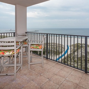 Savor your morning coffee on the balcony while enjoying the calming coastal view and fresh air