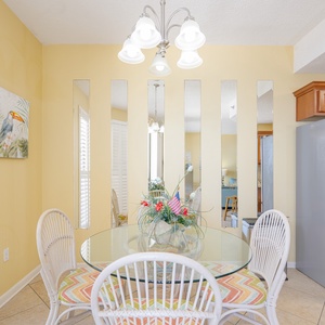 Dinging table with seating for four