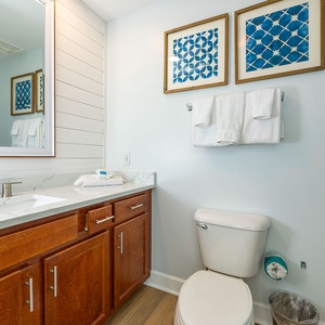 Refresh and rejuvenate in this guest bath, where elegant details elevate your morning routine with ease