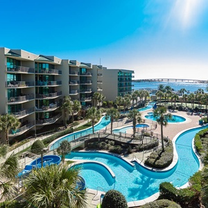 Watch the sun glisten on the water from your bayfront balcony and watch boats traverse the bay with the daily catch