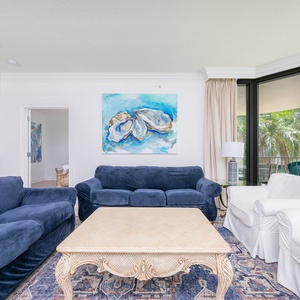Recline on the plush sofas, surrounded by soothing decor and refreshing views that invite relaxation and connection