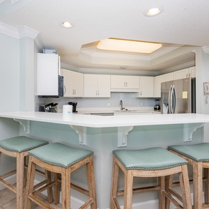 Wake up with morning coffee at the breakfast bar and get ready for a day of adventure