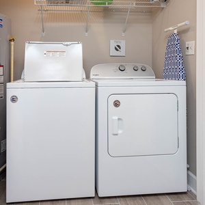 Easily refresh your wardrobe with convenient laundry appliances, ensuring you're beach-ready at any moment