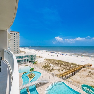 Enjoy time on your balcony, perfect for taking in sights and sounds of the gulf coast