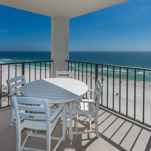 Gentle waves and warm sun surround your balcony where laughter and cool drinks await your day