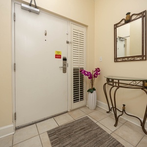 Welcoming entryway to your vacation rental inviting you to explore your vacation retreat