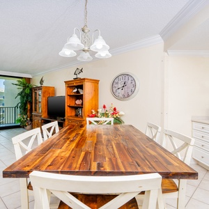 Savor a family meal or enjoy a fun game night with the coastal vibe and create lasting memories with loved ones