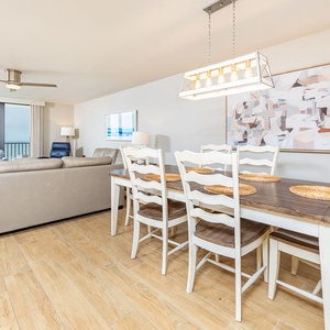 Gather around the charming dining table for family game nights, sharing laughter and memories together