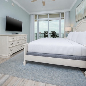 Relax after a fun beach day and stream your favorite shows from the cozy king bed in the master suite